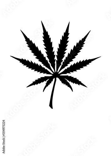 cannabis leaf vector illustration