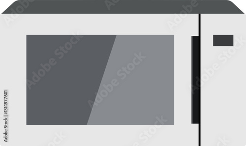 Simple Microwave Oven Illustration