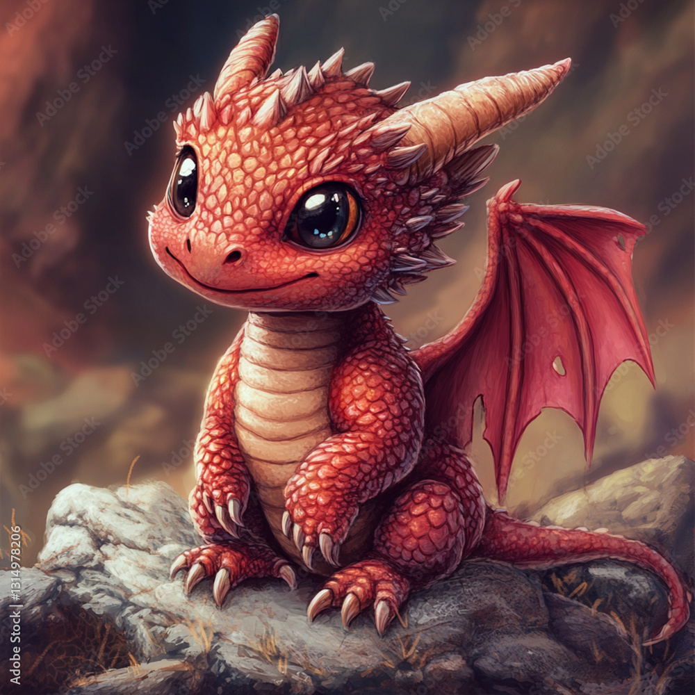 A cute dragon A cute dragon