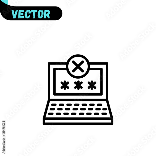 Denial Vector Icon.