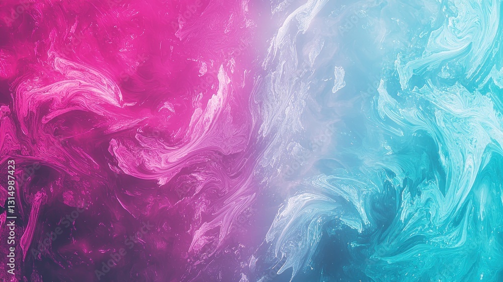 Fototapeta premium Abstract swirling colors, vibrant mix, contrasting hues, abstract background, design element