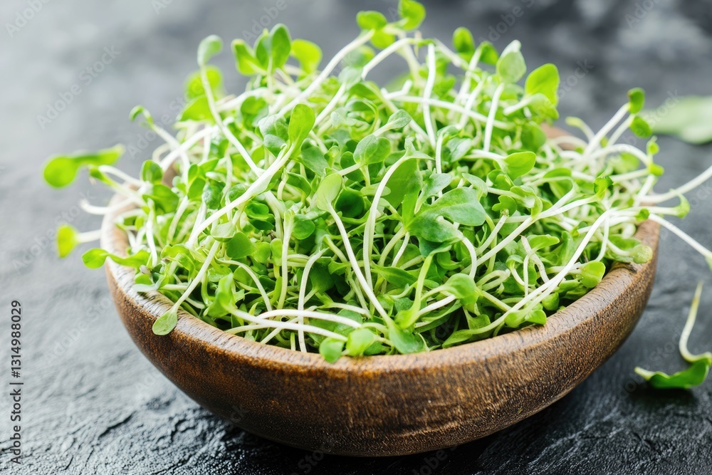 Vibrant Broccoli Sprout: Organic Green Shoots in a Fresh Bowl, Perfect for Vegan and Vegetarian Delights Vibrant Broccoli Sprout: Organic Green Shoots in a Fresh Bowl, Perfect for Vegan and Vegetarian Delights