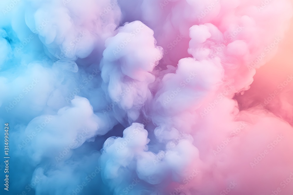 Fototapeta premium Abstract Colorful Smoke Clouds Background