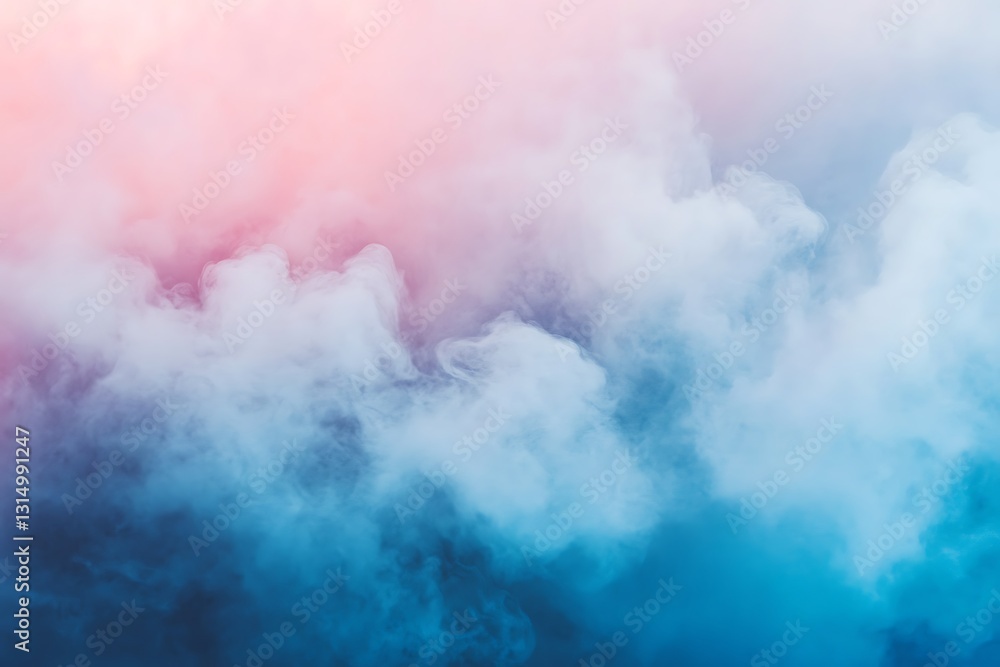 Naklejka premium Abstract Pastel Smoke Clouds Background
