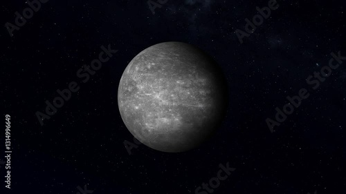 mercury planet rotation in space, smallest plan
