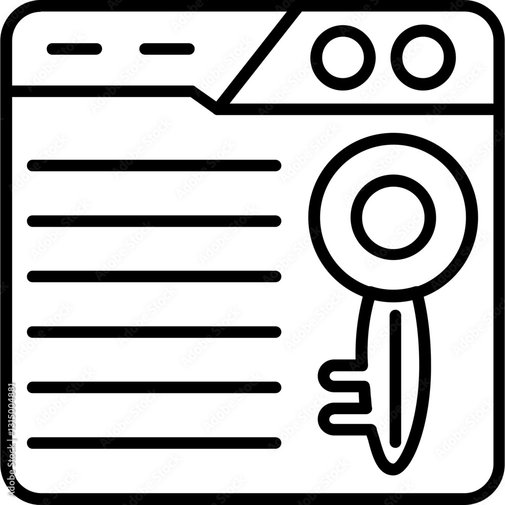 Security Encryption Key Icon Security Encryption Key Icon