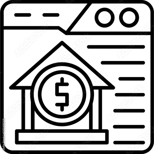 Online Home Loan Icon