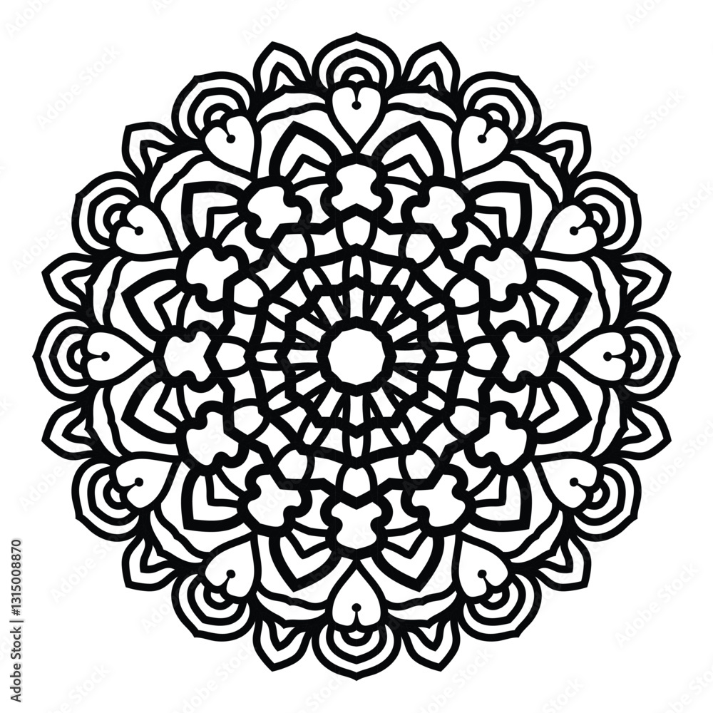 Mandala pattern black and white doodles sketch good mood Mandala pattern black and white doodles sketch good mood