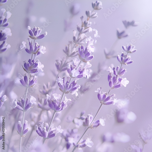lilac flowers on white background