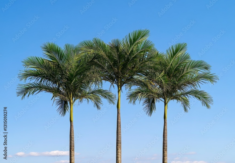 Obraz premium Three Tall Palm Trees