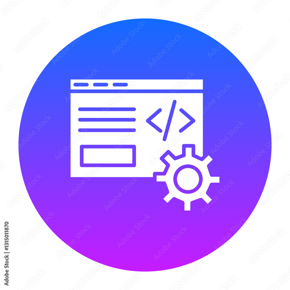 Code Setting Icon Code Setting Icon