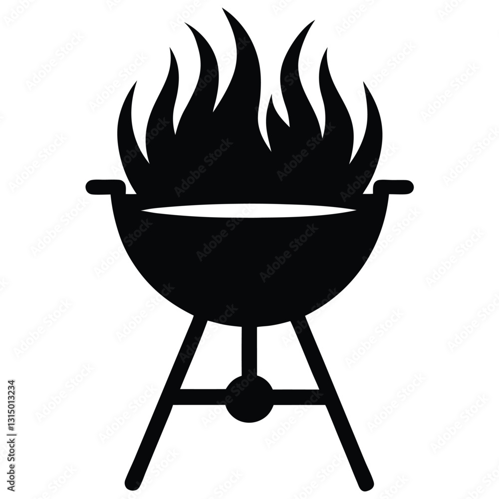barbecue grill isolated on white