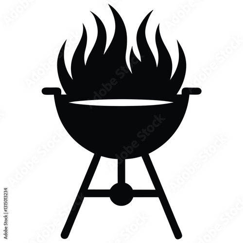 barbecue grill isolated on white