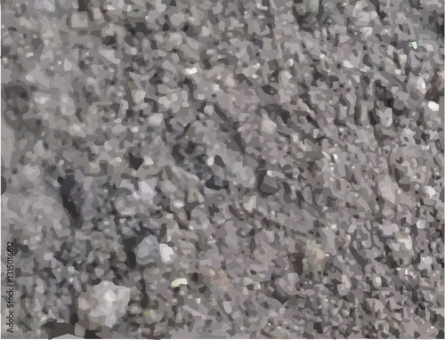 background design for visual communication design and for applied art needs in the form of abstract shapes in grey to black resembling grains of gravel and sand