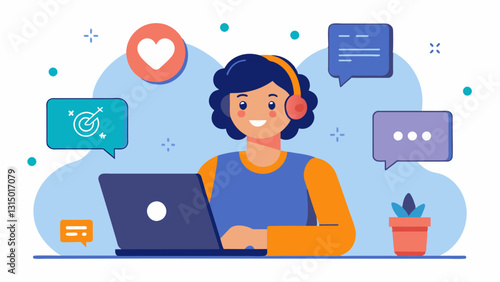 A young person scrolling through their online resources stumbling upon the community support hotline and feeling a sense of relief that help is just a phone call away.. Vector illustration