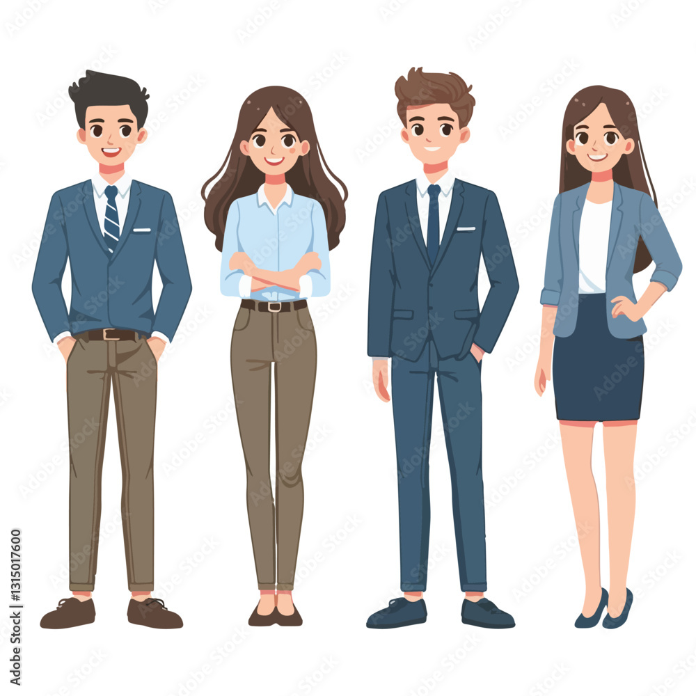 vector of businessmen standing and jumping sign of success vector of businessmen standing and jumping sign of success