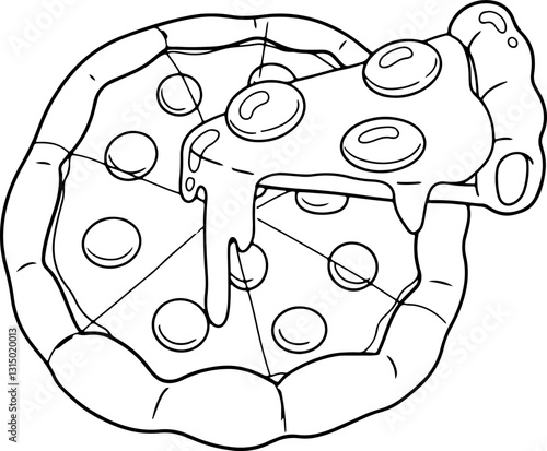 pizza outline