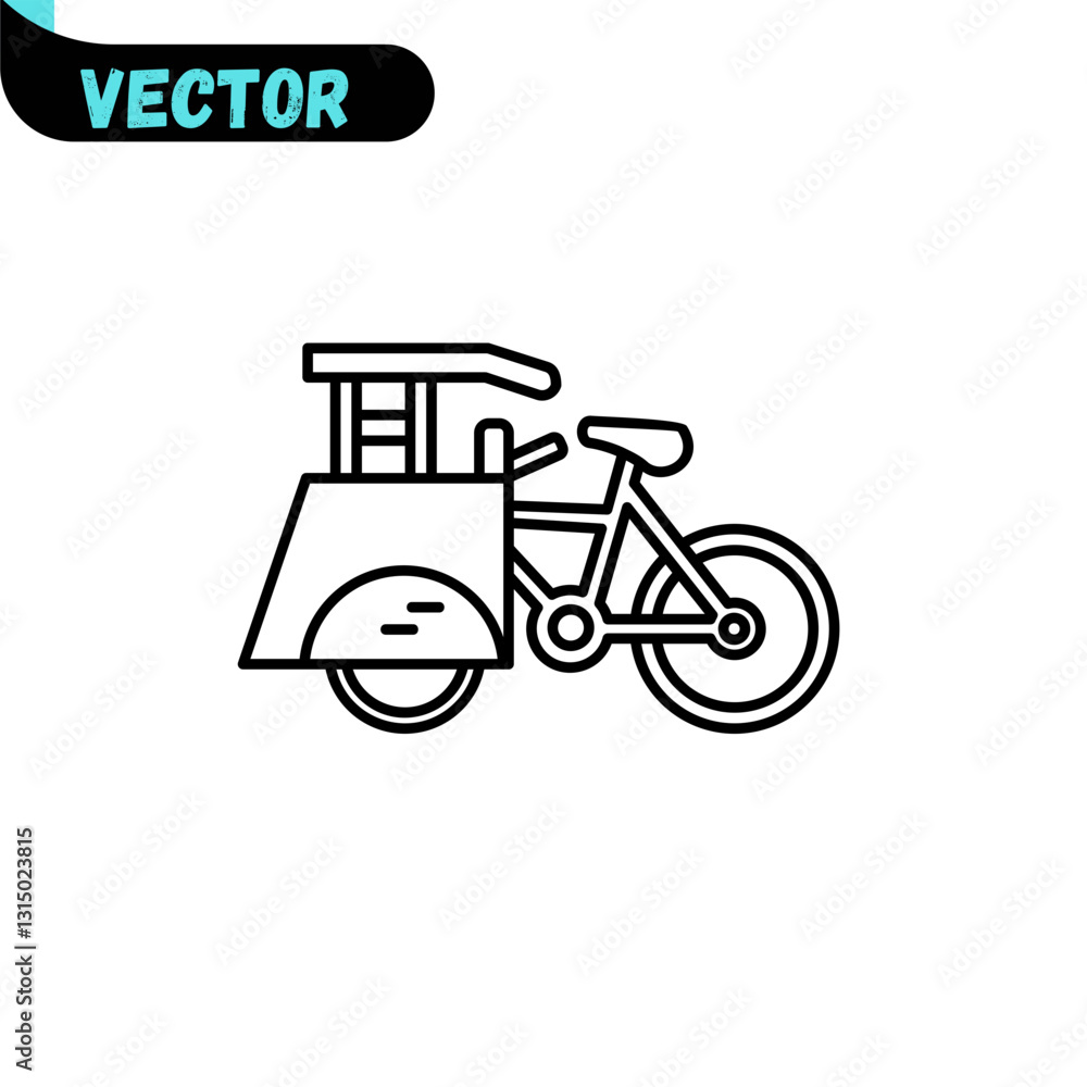 Pedicab Icon Pedicab Icon