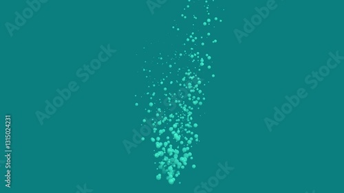 effect features small, fluid, and transparent bubbles that burst and merge dynamically, creating a smooth, aesthetic, and immersive transition with light, contrast, and softness for a visually engagin