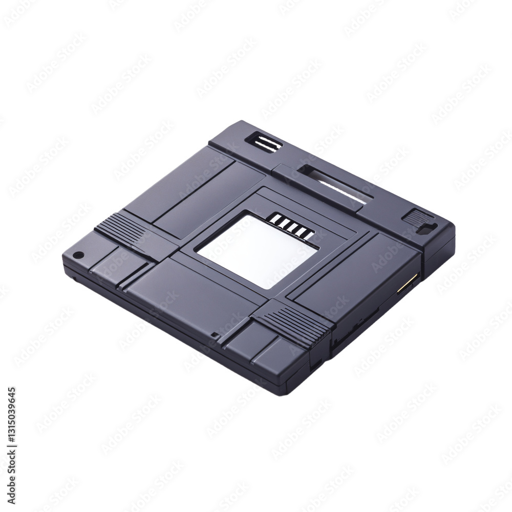 a black computer hard drive on a gray background a black computer hard drive on a gray background