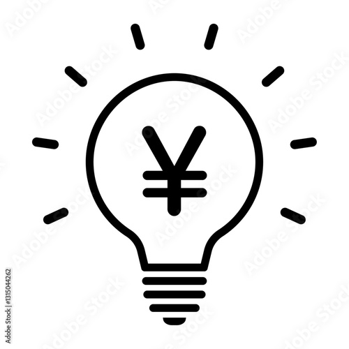 電球とお金のアイコン