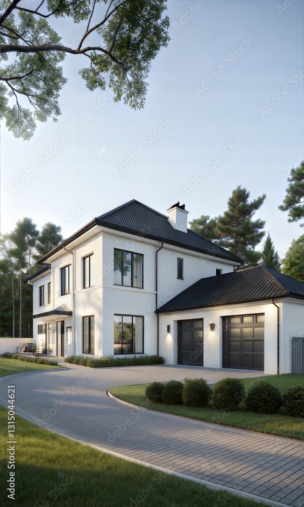 Fantastic and Stunning Modern House Exterior with Elegant Landscaping Fantastic and Stunning Modern House Exterior with Elegant Landscaping
