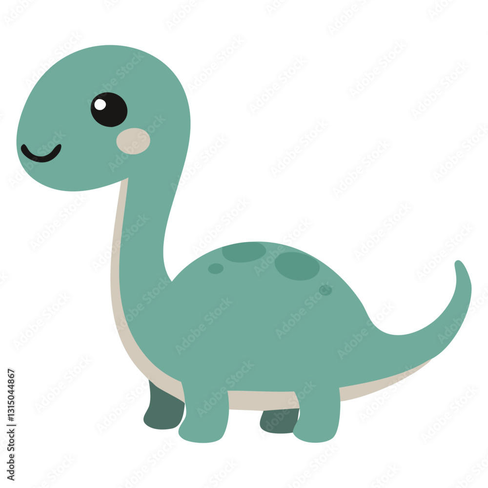 Cute Friendly Dinosaur Cartoon Vector, Adorable Brontosaurus Clipart for Kids' Designs, Decor, and Fun Illustrations Cute Friendly Dinosaur Cartoon Vector, Adorable Brontosaurus Clipart for Kids' Designs, Decor, and Fun Illustrations