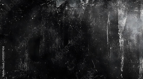 A dark and chaotic grunge overlay with a rough, scratched surface and barely visible dust particles. The worn-out texture, featuring smudges and faint streaks, gives an intense and moody aesthetic,