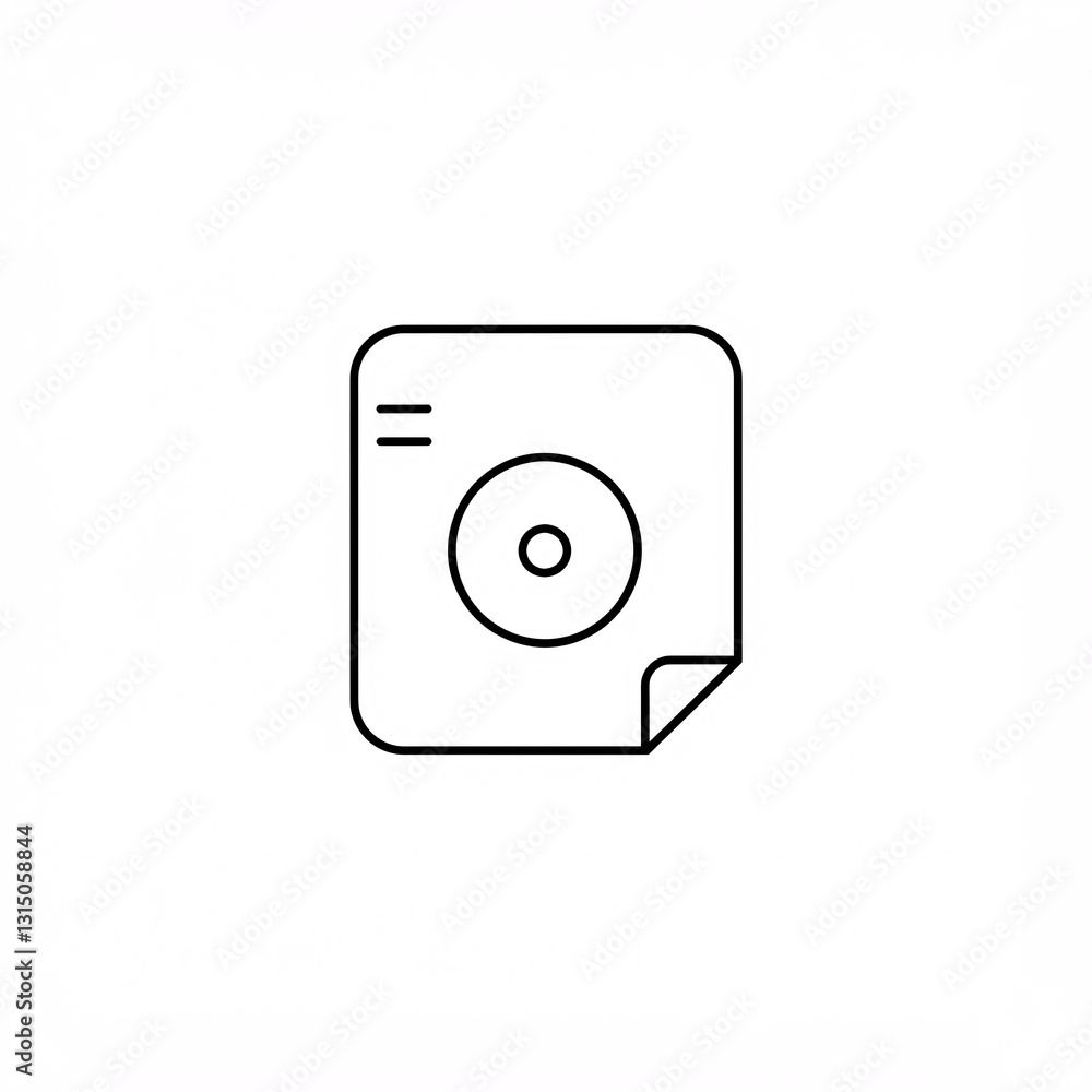 Minimalist Flat Icon with Modern Aesthetic on White Background Minimalist Flat Icon with Modern Aesthetic on White Background