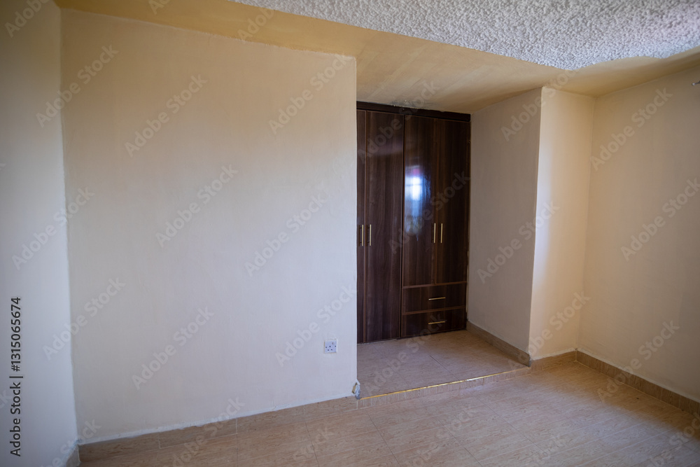 Fototapeta premium empty room with door and window