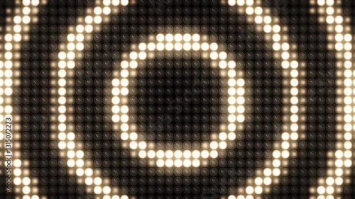 animated video of running lights in a round shape