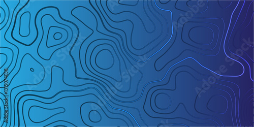 Intricate Topographic Map Design Featuring Fluid Abstract Contour Lines and Mountain Relief for Advanced Mapping Applications
