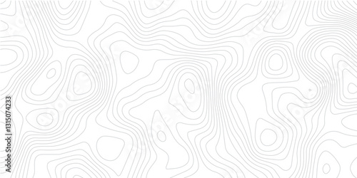 Advanced Topographic Cartography with Smooth Contour Lines, Mountain Relief, and Abstract Mapping Patterns

