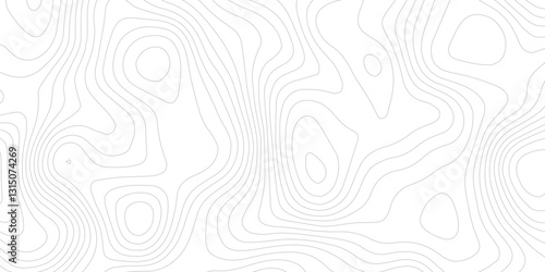Advanced Topographic Cartography with Smooth Contour Lines, Mountain Relief, and Abstract Mapping Patterns

