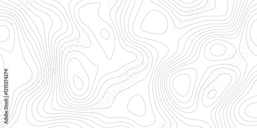 Advanced Topographic Cartography with Smooth Contour Lines, Mountain Relief, and Abstract Mapping Patterns

