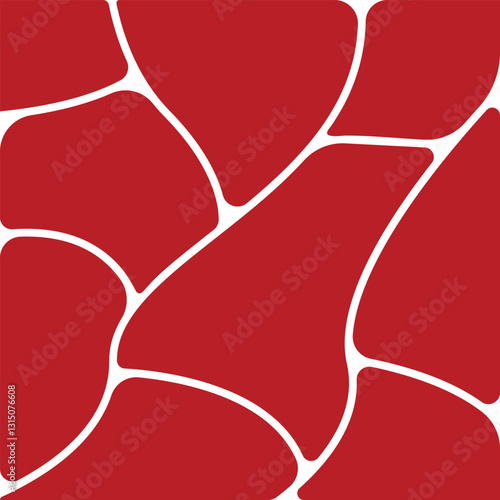 Beef or pork meat texture. Salmon, tuna or sushi structure. Fresh fillet macro view. Beef texture background flat with marble. Vector flat illustration.
