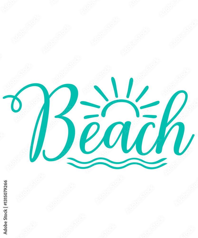 Beach typography clip art design on plain white transparent isolated background for card, shirt, hoodie, sweatshirt, apparel, tag, mug, icon, poster or badge Beach typography clip art design on plain white transparent isolated background for card, shirt, hoodie, sweatshirt, apparel, tag, mug, icon, poster or badge
