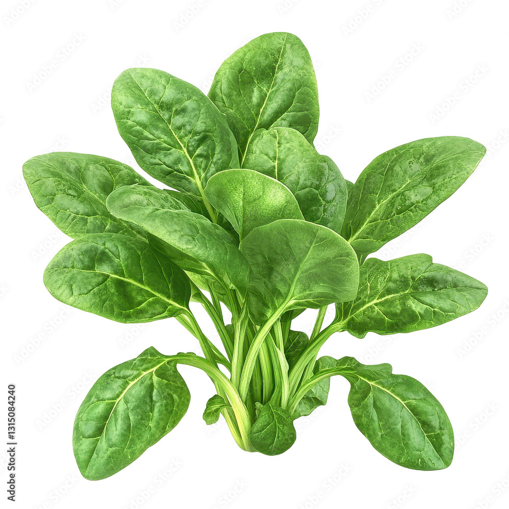 Fresh spinach leaves displayed against a clean Transparent background ideal for healthy cooking and nutrition purposes, spinachisolated on PNG background Fresh spinach leaves displayed against a clean Transparent background ideal for healthy cooking and nutrition purposes, spinachisolated on PNG background