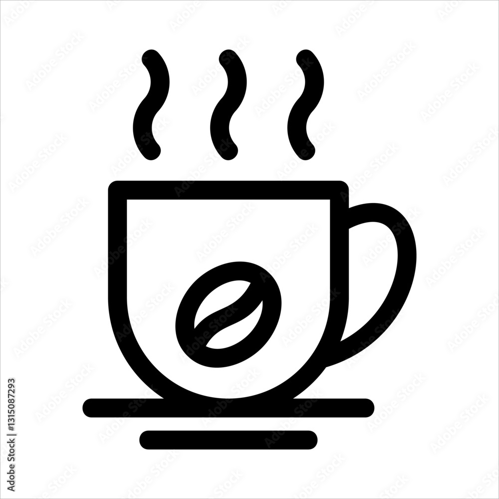 Coffee Icon Vector from Food and Drink Set Coffee Icon Vector from Food and Drink Set