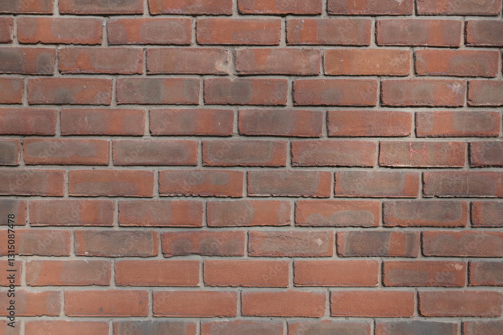 Fototapeta premium A brick wall with a red brick color