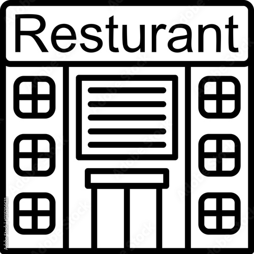 Restaurant Building Icon