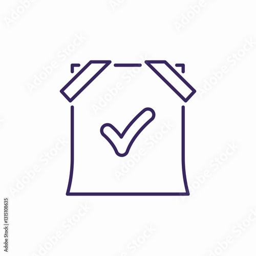 approved notification icon sign vector