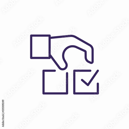 choice selection icon sign vector