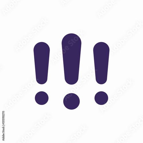 exclamation notice icon sign vector