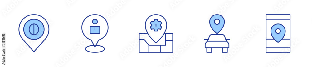 location, locator. Location Icon vector illustration. Line Duotone style. Editable stroke location, locator. Location Icon vector illustration. Line Duotone style. Editable stroke
