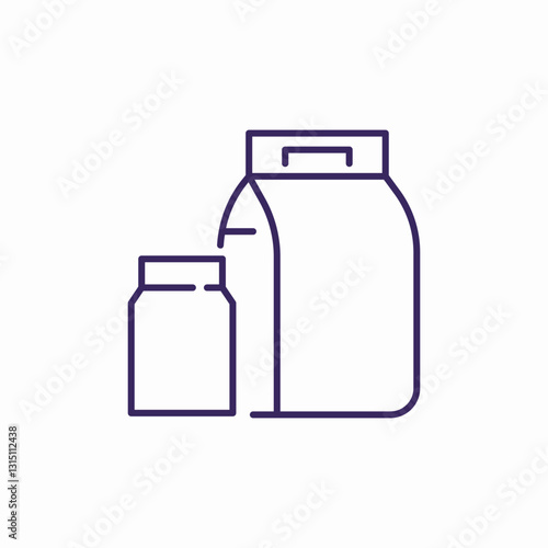 medical containers icon sign vector
