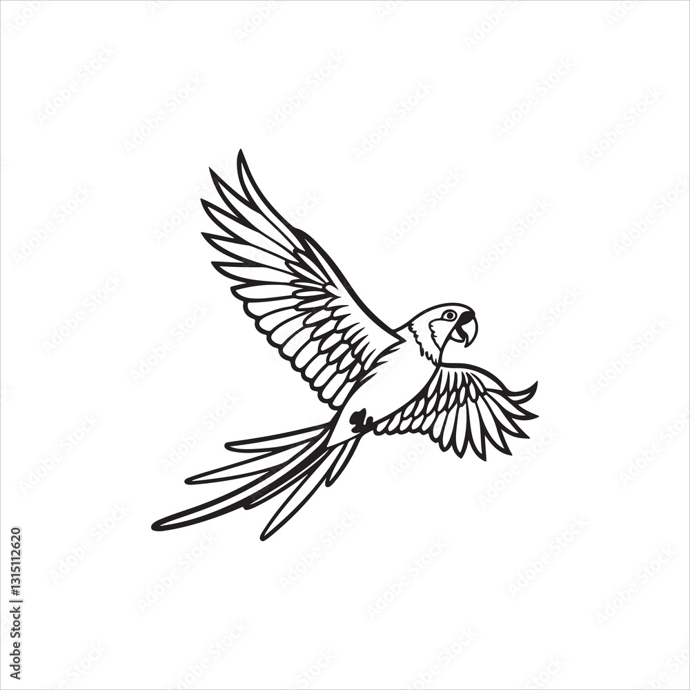 Obraz premium vector illustration of an eagle