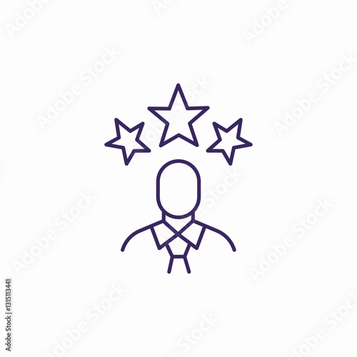 professional rate icon sign vector