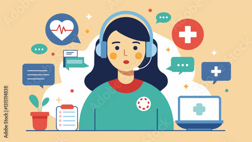 A volunteerrun helpline providing emotional support and resources for individuals in crisis.. Vector illustration
