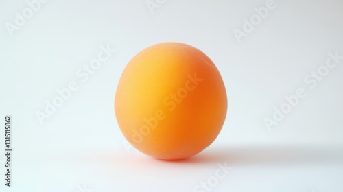 Wallpaper Mural A fresh apricot with its vibrant orange skin on a white isolated background Torontodigital.ca